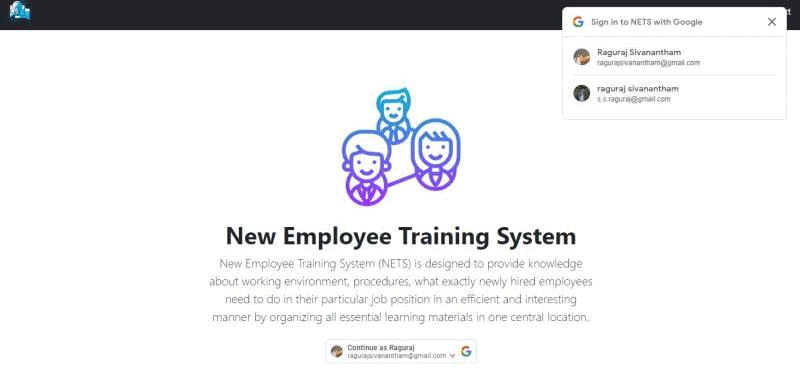 New Employee Training System